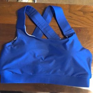 Varsity Spirit Wide Strap Criss Cross Sports Bra